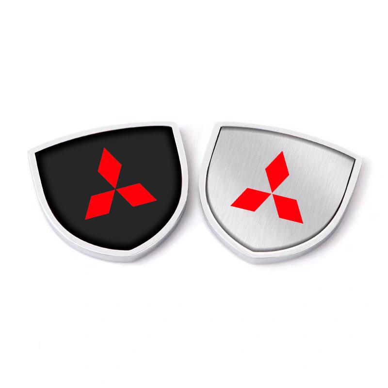 1pcs 3D Metal Car Body Window Decoration Stickers Badges Auto Styling for Mitsubishi ASX Lancer L200 Pajero Sport Attrage Mirage