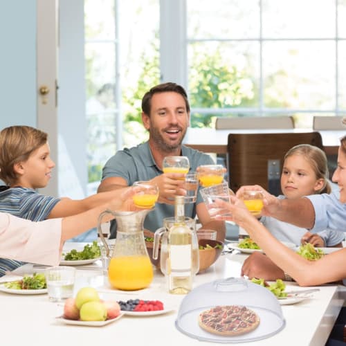 Heixuaon Microwave Plate Food Cover, Microwave Splash Guard | Splash-Proof Plate Guard Cover, Transparent Splash Guard Cooker Lid for Restaurants, Hom