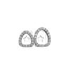 1G-211 Double-layer Hollow Heart Gold Teeth Hip Hop Rap Flashing Diamond Bezel Tooth Cover European American Halloween
