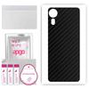 apgo Защитная наклейка для задней панели, совместимая с Samsung Galaxy XCover 5, пленка, фольга, винил - узор Carbon Black