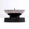 Safe and Secure Small Moe Candlestick, Black, Mini Candle, 166-41, Tokai Seiro, Made in Japan, Full Burning, Candle Holder