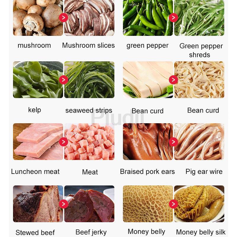 Электрическая машина для нарезки мяса Коммерческая бытовая мясорубка Автоматическая рыборезка Овощерезка Филе Шинковка Слайсер