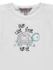 T-Shirt Niemowlęcy, Biały, Żółw, Kanz