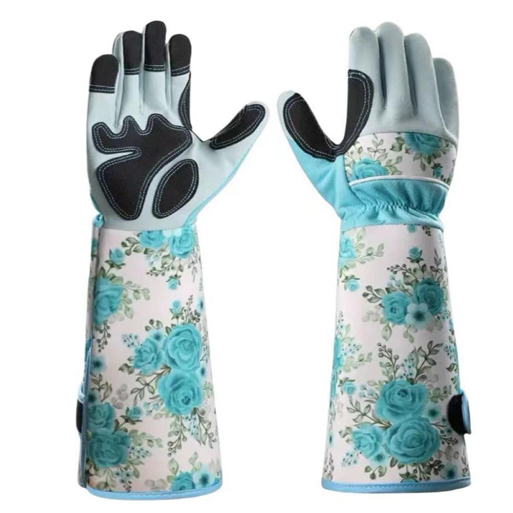 1 Pair Anti-Puncture Long Gardening Gloves Long Elbow Design Work Safety Glove Harvesting Peppers