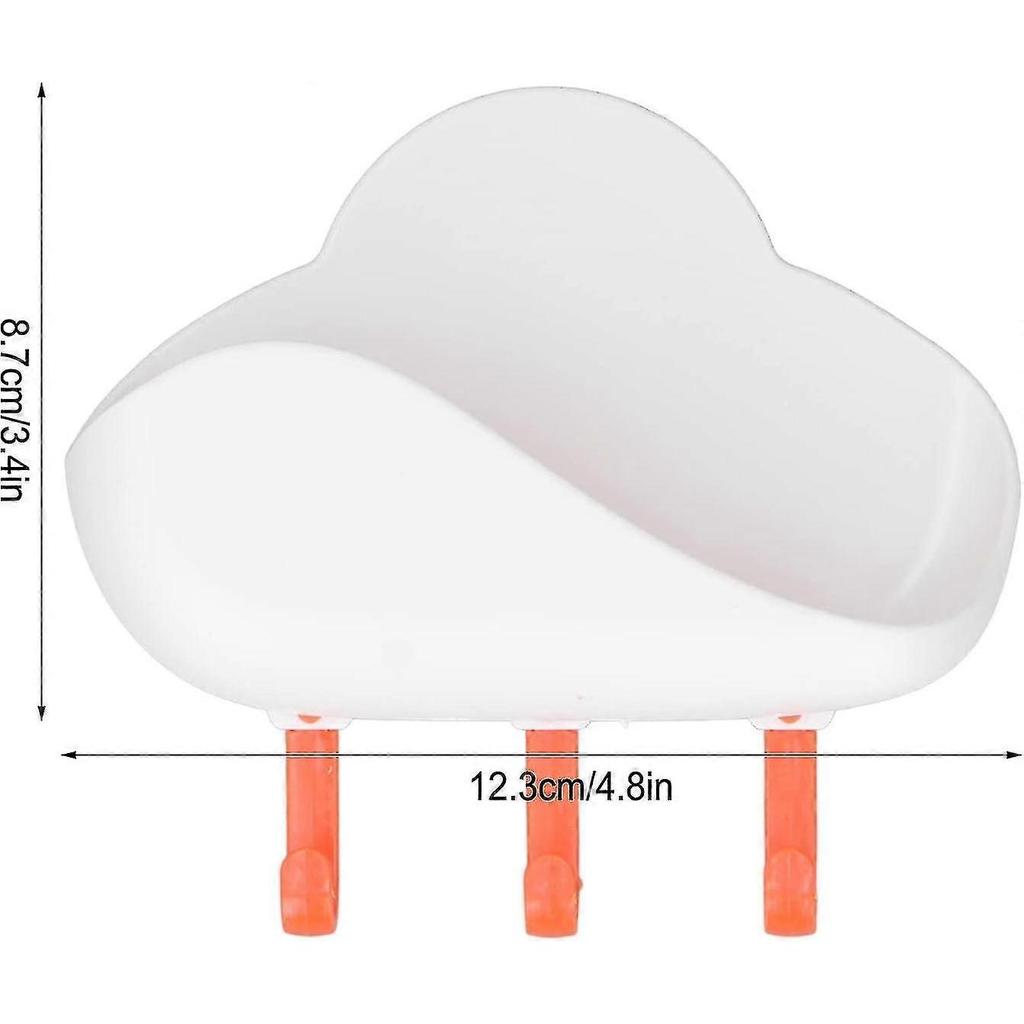 Wall Hook Strong Adhesive Nail Free Wall Hanging Hook Wall Mounted Hook For Bathroom Kitchen Bedroom(white)