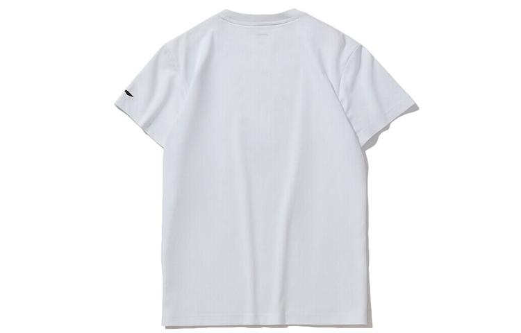 Li Ning Sports Basketball Collection T Shirts Men's White Crew Neck Moderate Straight Fit AHSQ511-1