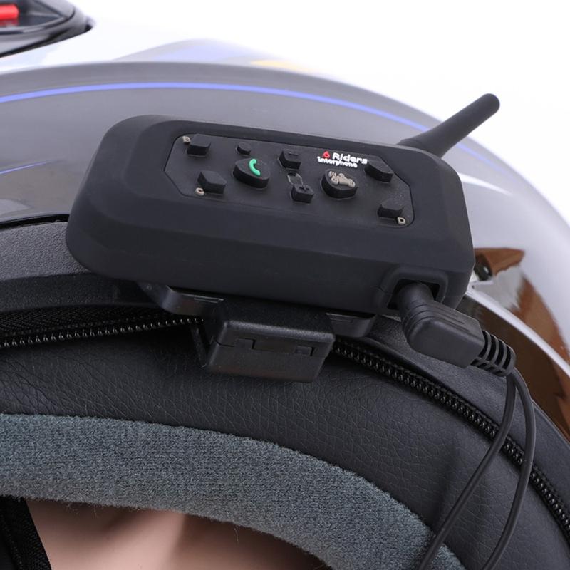 Шлем для мотоцикла Bluetooth-совместимый Интерком Крепление-зажим для V6 V4