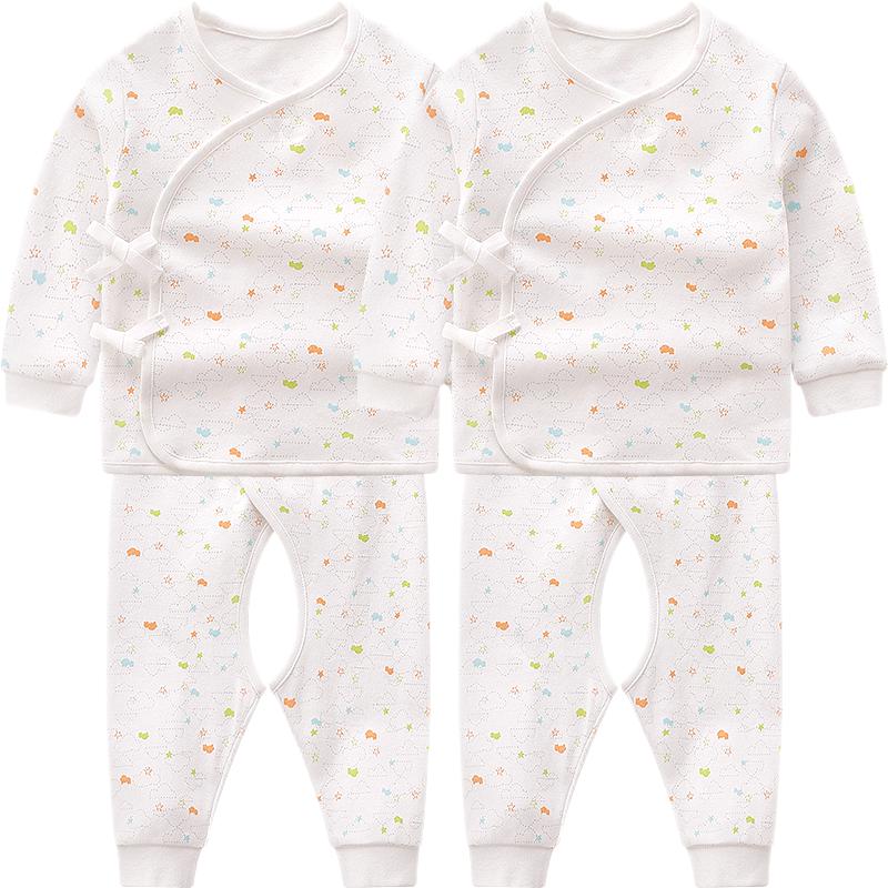 Хлопковый комплект нижнего белья и пижамы Labi Baby с застежкой между ног