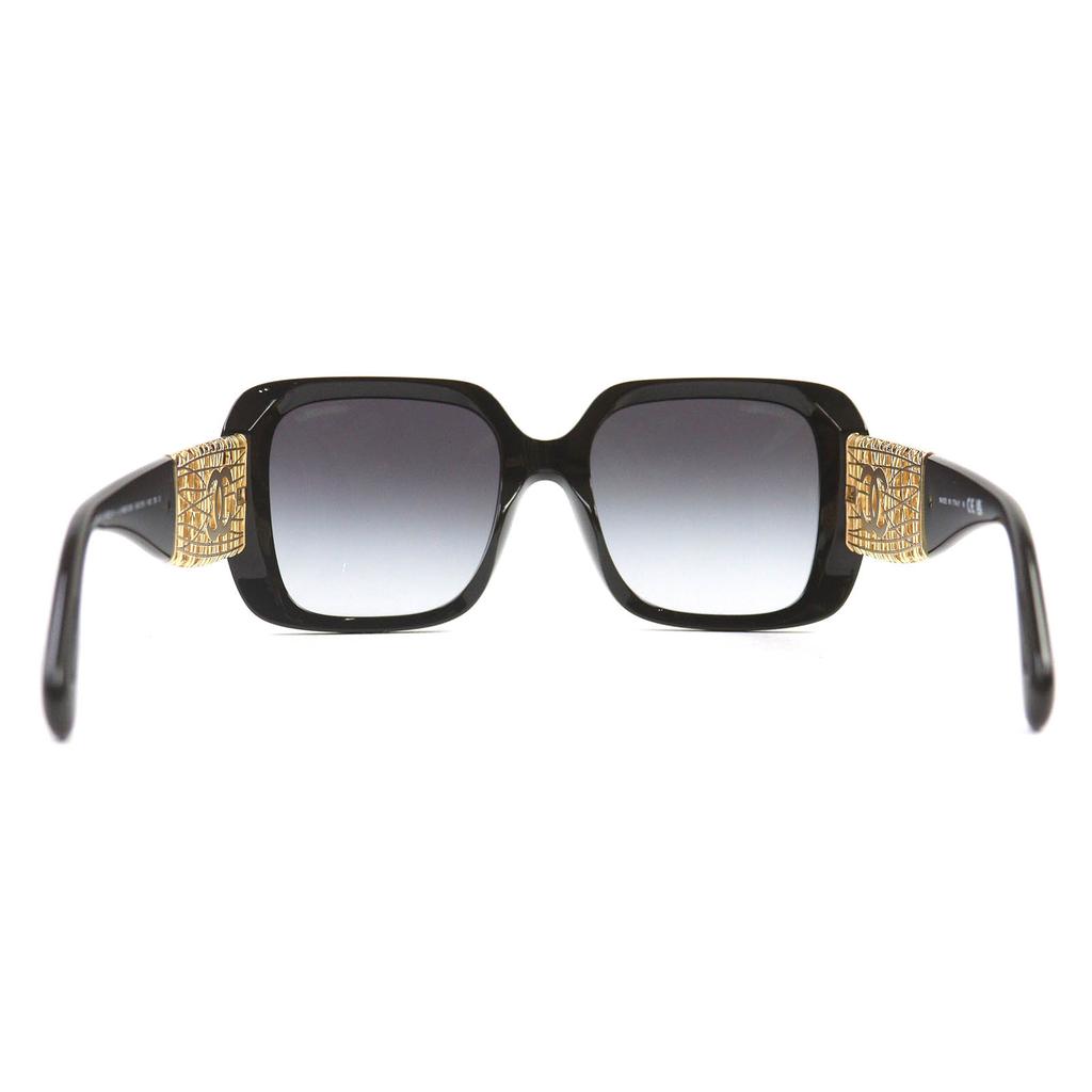 Отличные очки CHANEL COCO Mark квадратной формы, солнцезащитные очки, текущая модель, черные 5532-A, б/у