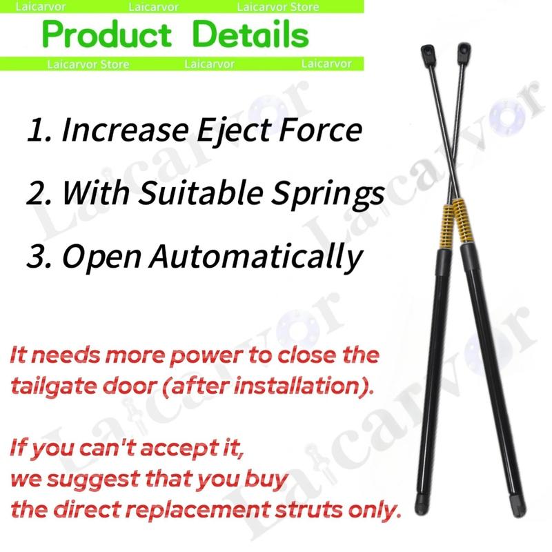 For Volkswagen Polo Mk5 6R 6C 61 Hatchback 2009-2017 Auto Struts With Springs Rear Tailgate Automatic Easy Open Shock Dampers