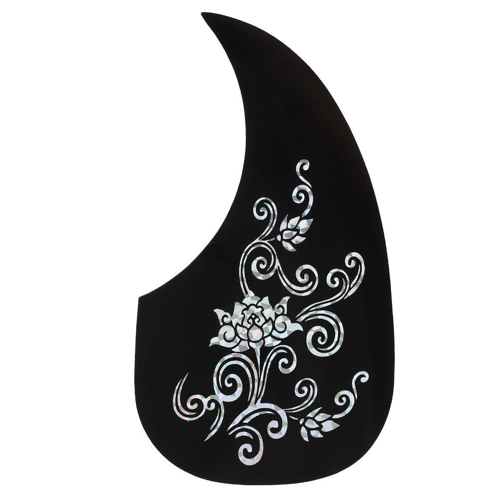 Golden And Silver Acoustic Guitar Pickguard Self Adhesive Protective Cover Guitar Protection