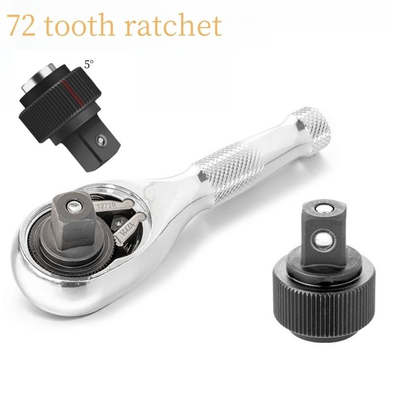 1 набор 1/4 3/8 1/2 дюйма привод короткий трещоточный ключ мини-трещотка ключ с быстросъемной головкой 72-зубчатый квадратный гаечный ключ