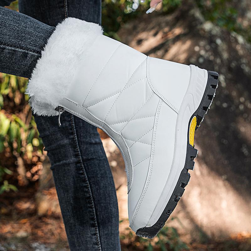 35-42women's High-top Cotton Shoes Boots Large-size Outdoor Anti-slip Waterproof Women's Snow Boots