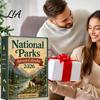 Decorative Christmas Ornament National Parks Advent Calendar 2026, 24 Days Coutdown to Decoration with 2D Acrylic Landscape Hanging Ornaments, Holiday
