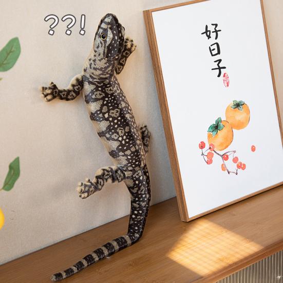 Реалистичная плюшевая игрушка ящерица 29" Мягкая игрушка ящерица имитация хамелеона плюшевый подарок для детей