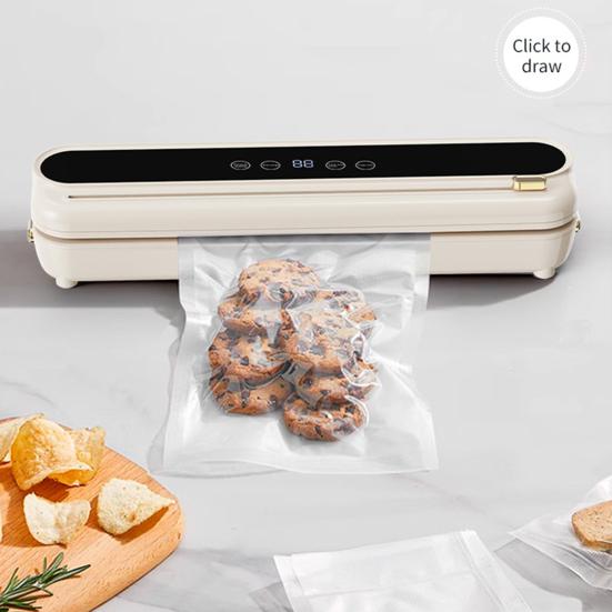 Вакуумный упаковщик Машина 62 кПа Мощность всасывания Цифровой дисплей Легко управлять Компактный Автоматический запайщик пакетов