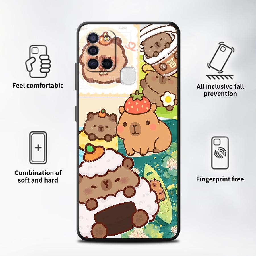 Чехол для Samsung Galaxy A16 A40 A17 A05 A06 A04 A70 A50 A13 A20 A12 A15 Funda Чехол для телефона Милая капибара