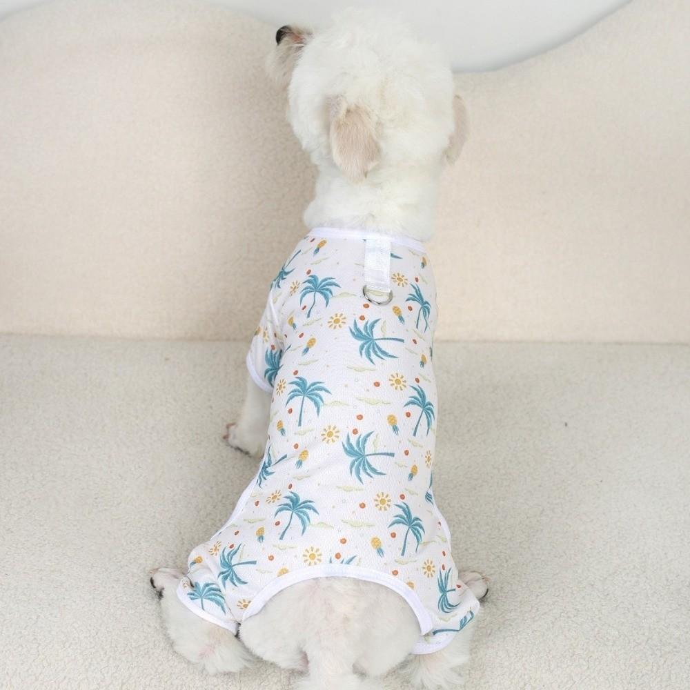 Soft Dog Sunscreen Clothes Breathable Mesh Pet Pajamas Dog Cooling Jumpsuit Costume For Pets