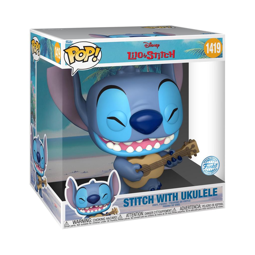 Lilo Stitch Stitch with Ukulele Figure Funko Jumbo Funko Target & POP!