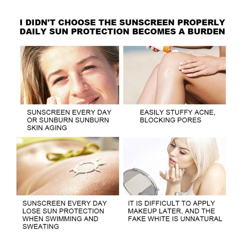 Увлажняющий солнцезащитный крем SPF 50+, солнцезащитный крем с защитой от ультрафиолета, консилер, защита лица, лосьон для тела, длительный, водонепроницаемый