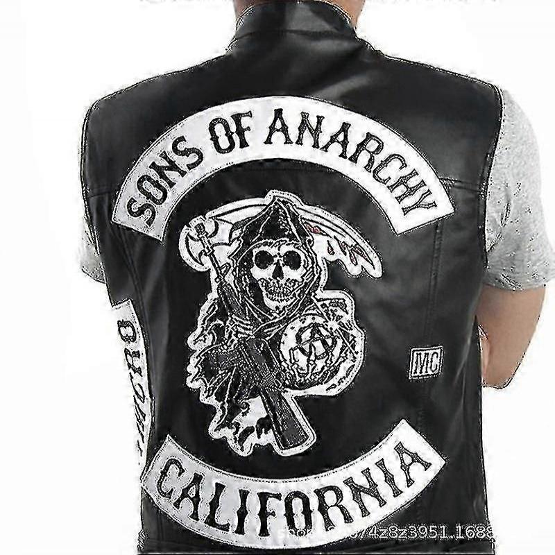 Sons Of Anarchy Hoodie Tv Soa Cosplay Costume Men Zipper Jacket Leath