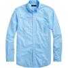 Polo Ss24 Рубашка Оксфорд с длинным рукавом и вышивкой логотипа Pony Мужские рубашки Светло-голубой 710776635-002