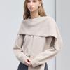hyyk Alpaca Cape Muffler_Melange Beige