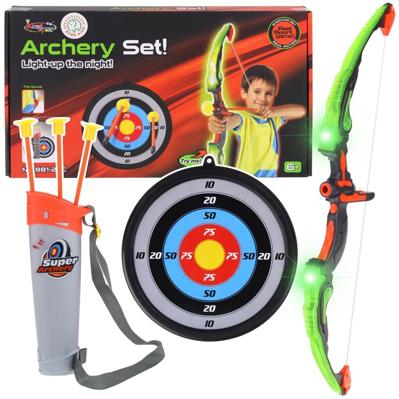 Children' Bow Archery Set Shooting Target Arrows Quiver Toy