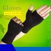 Supports Arthritis Brace Support Latex Fingerless Gloves Wrist Guard Gloves Writting Mitten Elastic