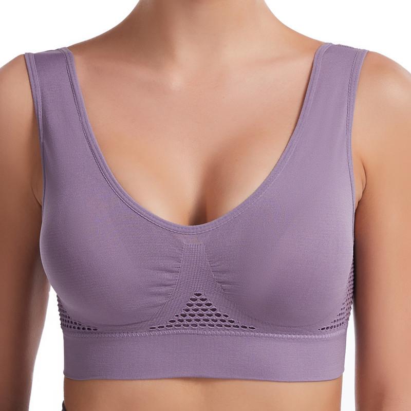 Sports Bra Large Size Seamless Adjustment Bra Top Bra Comfortable Sweat Absorbent Underwear S--5XL