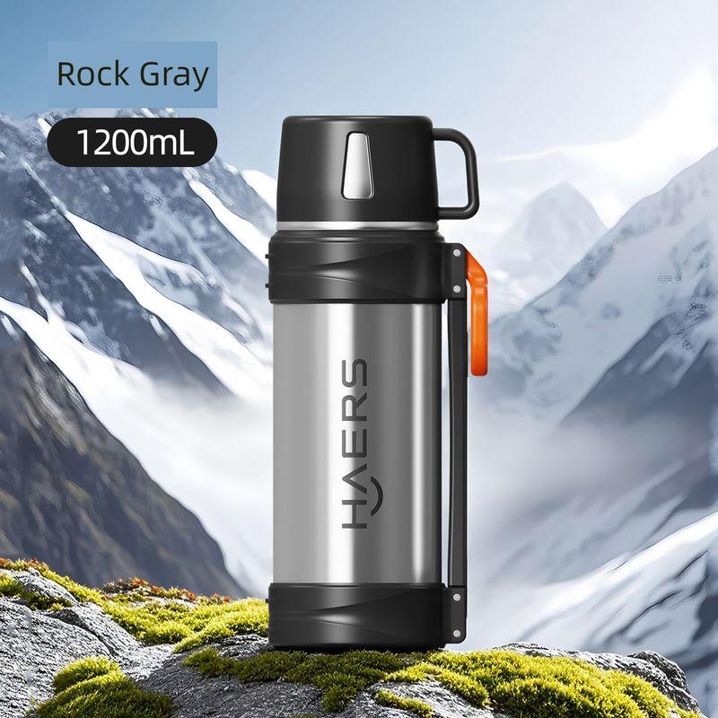 Hals Insulated Kettle for Outdoor Use, Car Travel, Stainless Steel Water Bottle, Large Capacity Thermos, Hot Water Bottle, 2025 New Model