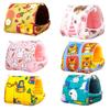 Cartoon Pattern Warm Comfortable Large Space Guinea Pig Bed House Hideout for Small