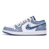 Air Jordan 1 Low Винтажные Баскетбольные Кроссовки Мужские Сине-Белые 553558-414(Команда32-)