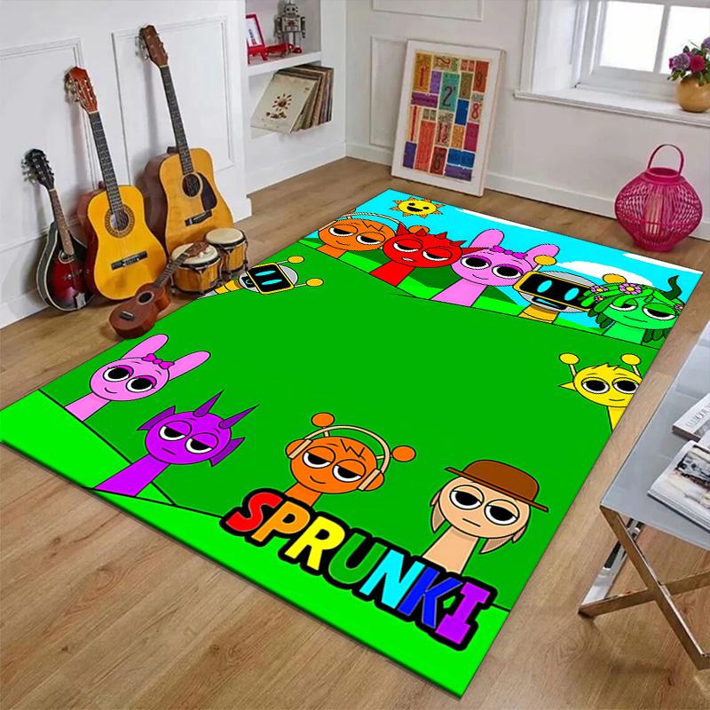 1pc SPRUNKI8 Design Printed Area Rug Carpet for Bedroom Living Room Home Decor Rugs Mat Non Slip Mat Rug for Bedside