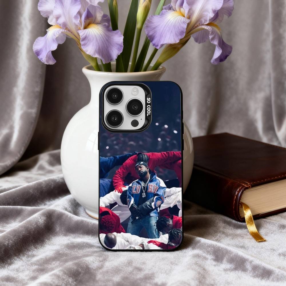 K-Кендрик-K Рэпер L-Ламэр-R Чехол для телефона iPhone17,16,15,14,13,12,11 Plus,Pro Max Черный Конфетный серебристый чехол для телефона