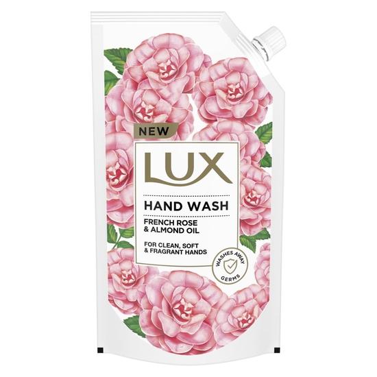 Жидкое мыло для рук Lux с французской розой и миндальным маслом для чистых, мягких и ароматных рук, сменный блок, 675 мл
