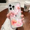 Цветочный Розовый Цветок Гибискуса Чехол для Телефона Для iPhone 17 Pro 16 11 15 14 12 13 Pro Max Для Magsafe Ударопрочный Прозрачный Мягкий Funda