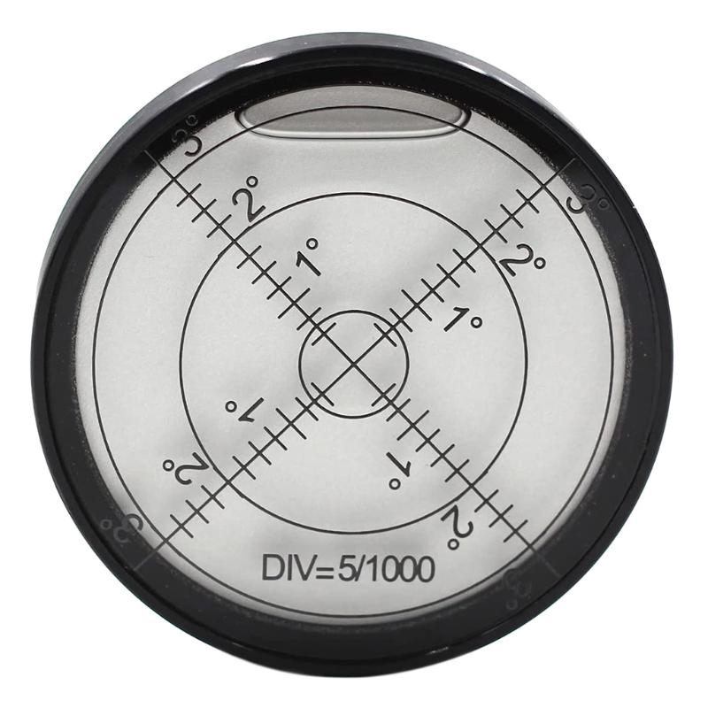 Aluminium for Case Bullseye Spirit Bubble Surface Level Rv Leveling Bubble Round Inclinometers Ø60mm Accuracy 15'/2
