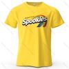 Мужская футболка Spookles Оригинальный вкус с причудливым принтом 100% хлопок Цветные графические футболки для женщин Топы Футболки Уличная одежда