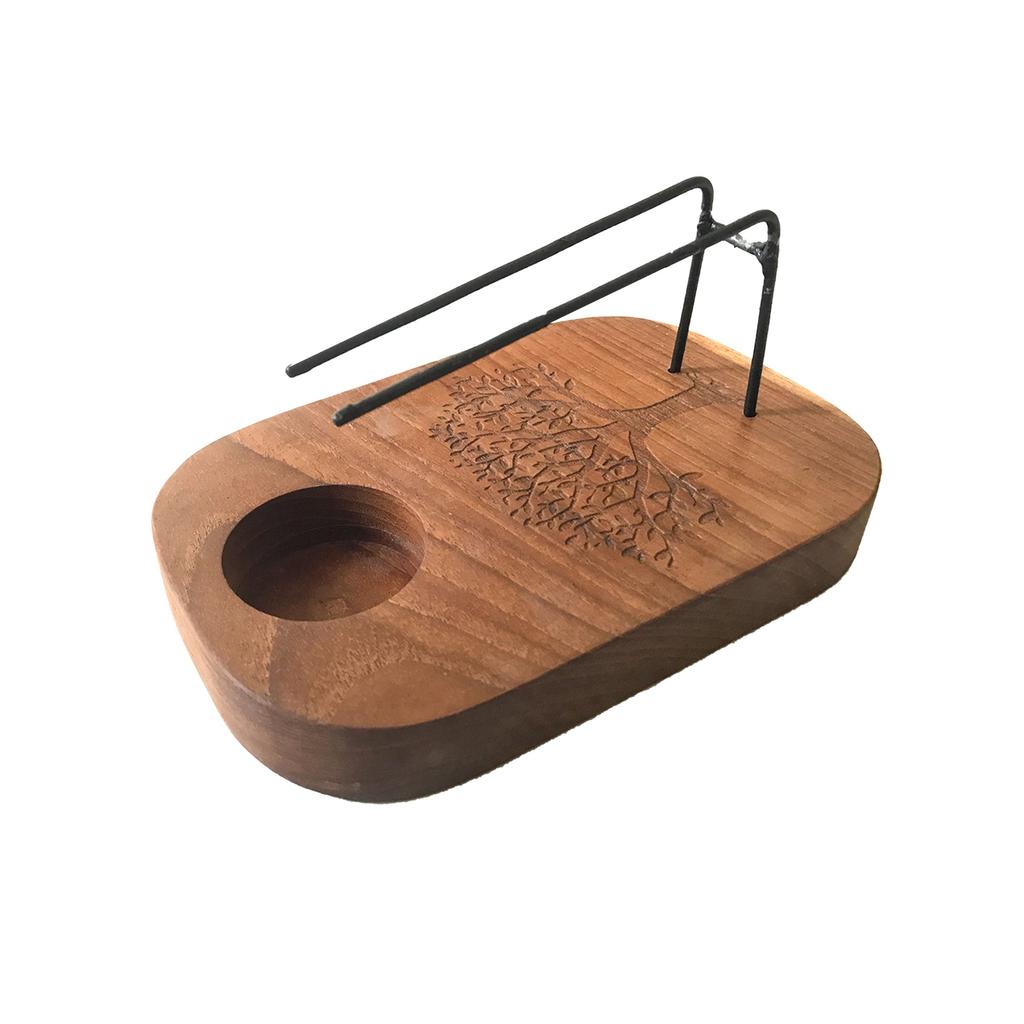 Palo Santo Holder - Teak Wood Tree of Life