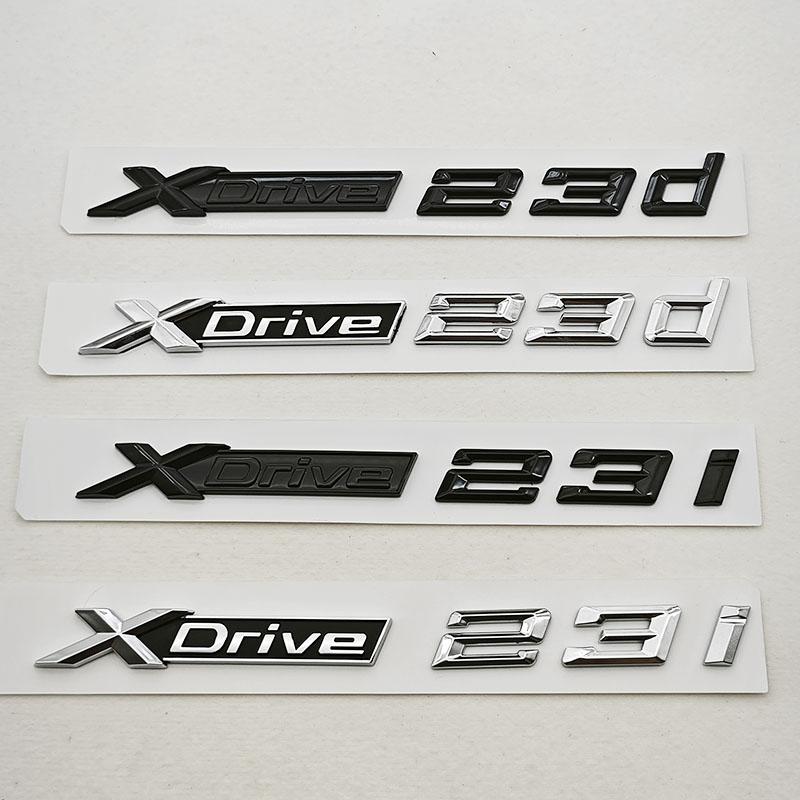 3D ABS Стайлинг Логотип Автомобиля XDrive 23i X Drive 23d Значок на Заднюю Крышку Багажника Наклейки на Крыло Для BMW X1 X2 X3 Аксессуары для Внешнего Вида