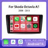 9Inch Android 14 Car Radio For Skoda Octavia 2 A5 2004 - 2013 Multimedia Video Player Navigation Stereo Carplay Auto Head Unit