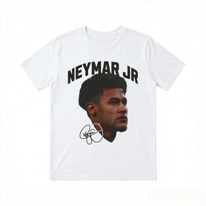Летняя мода 2026 Футболка 'Neymar Jr' Абстрактная футболка с изображением футбольной легенды Чемпионат мира по футболу 2026 Футбольный болельщик Высококачественный подарок