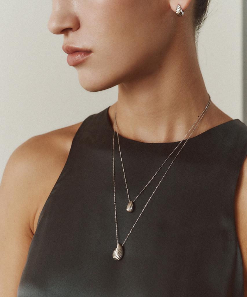 Didier Dubot Sensual Raw Silver Necklace Jdsnt5F83Xx
