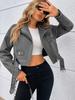 Women fashion street PU Leather Jacket Lady Motorcycle lapel faux Leather coat with belt