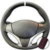 Hand Stitched Wear Resistant Perforated Non-slip Artificial Leather 2014-2016 Steering Wheel Cover For Toyota Yaris Vios