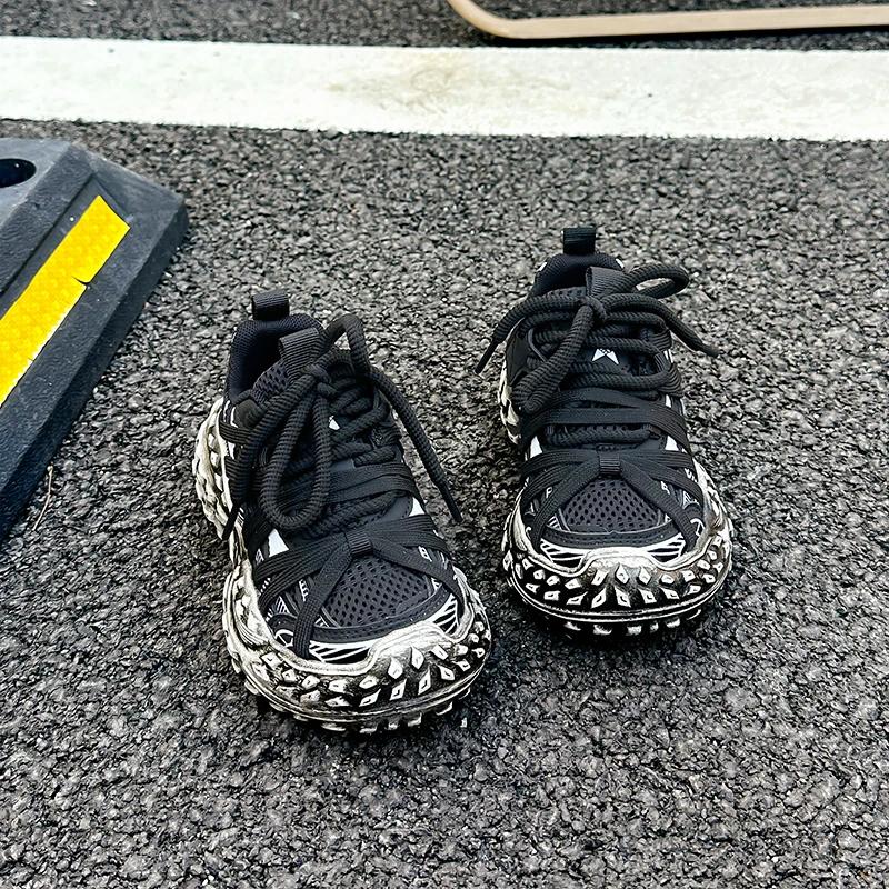 2024 Детские кроссовки для девочек Осень Новая мода Корейский стиль Мягкая подошва Противоскользящие Универсальные Шикарные Повседневные Уличные туфли