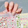 Summer Fruit Nail Art Stickers: Lemon, Strawberry, Peach Decals with Self-Adhesive