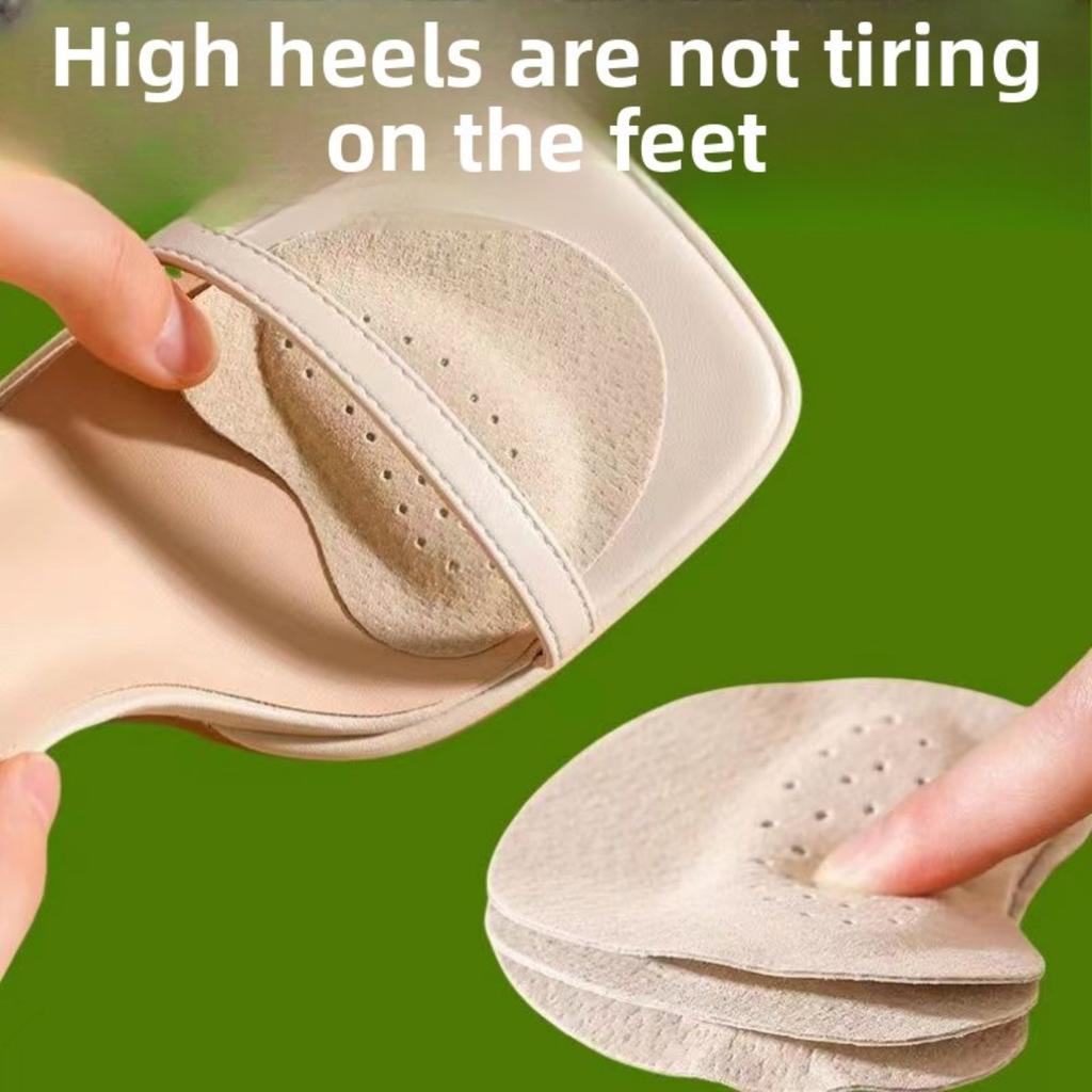 Self Adhesive Front Foot Pad - Anti Slip, Sweat Absorbing Faux Leather Pad, Enhances The Comfort of High Heels and Sandals, Upgrades The Insole
