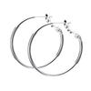 LOKUMI 3 Sizes and 3 Colors To Choose Made In Hoop Metal Allergy Earrings, From, Japan, Earrings, Resistant, One-touch, Catchless, Large, Small,